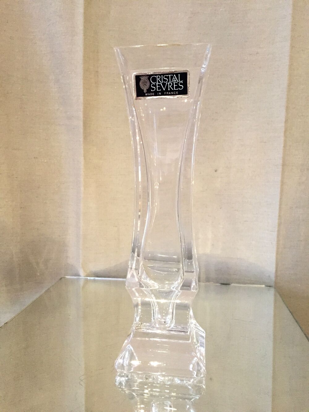 Soliflore vase in Sevres crystal