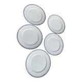 5 large vintage royal bone china dinner plates