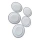 5 large vintage royal bone china dinner plates