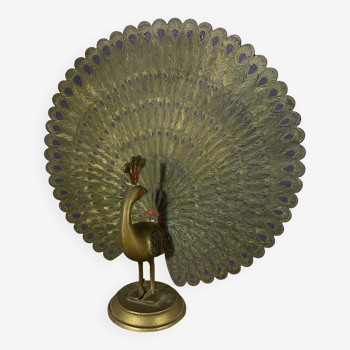 Brass peacock