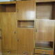 Meuble modulable de bureau ou de salon plaqué chêne des années 1960