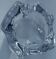 Crystal ashtray signed Daum France modernist design