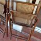 Set of 4 folding chairs old colonial style