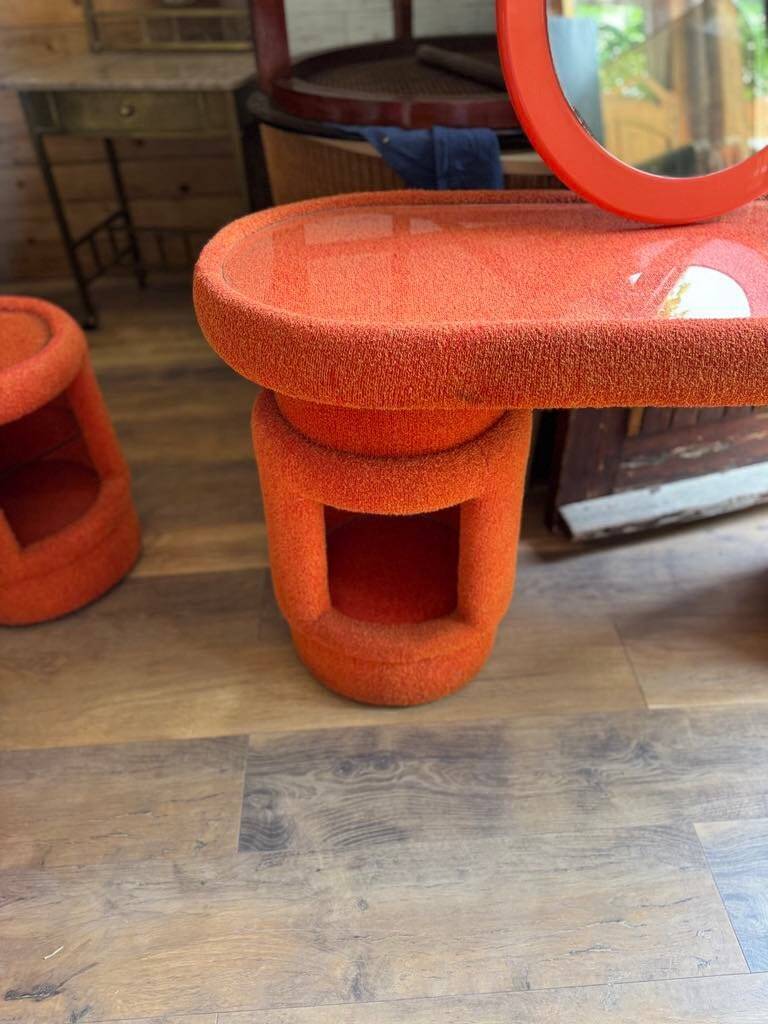 Dressing table with chairs from Kecskemét Furniture, 1975, set of 3