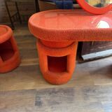 Dressing table with chairs from Kecskemét Furniture, 1975, set of 3