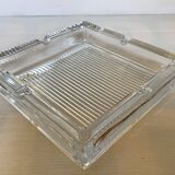 Large crystal ashtray and pocket tray.