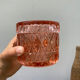 Powder box for Art Deco jewelry in pink crystal