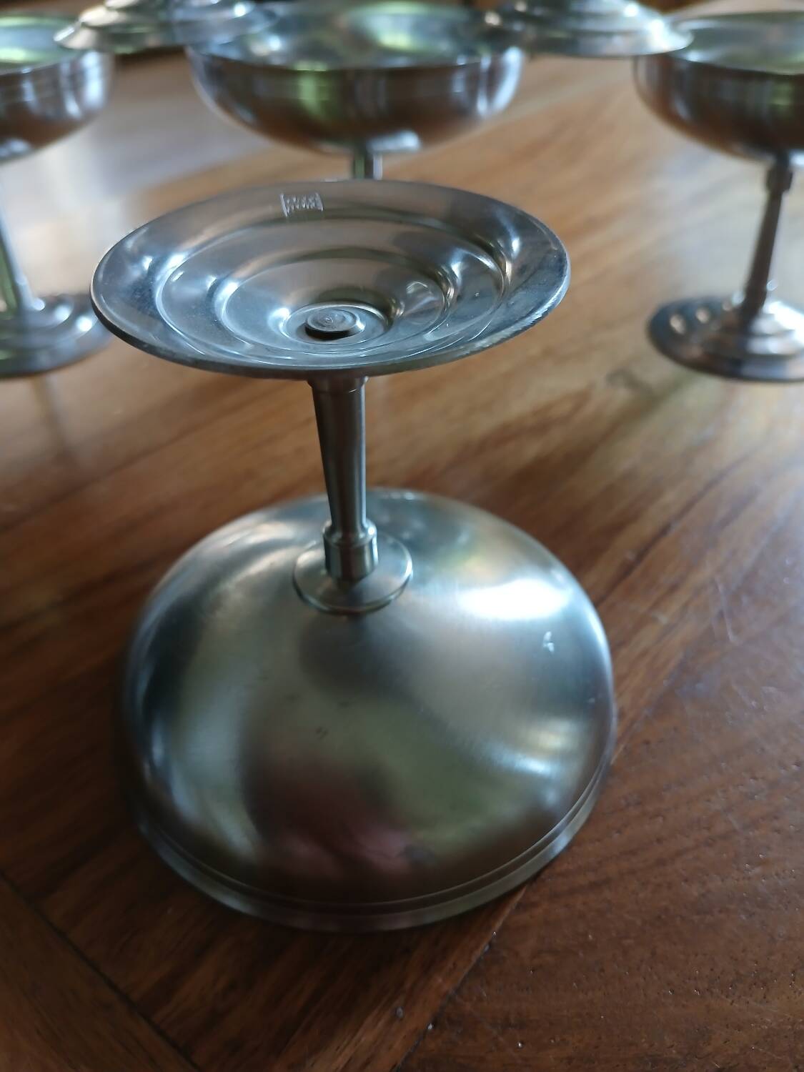 6 stainless steel ice cream cups