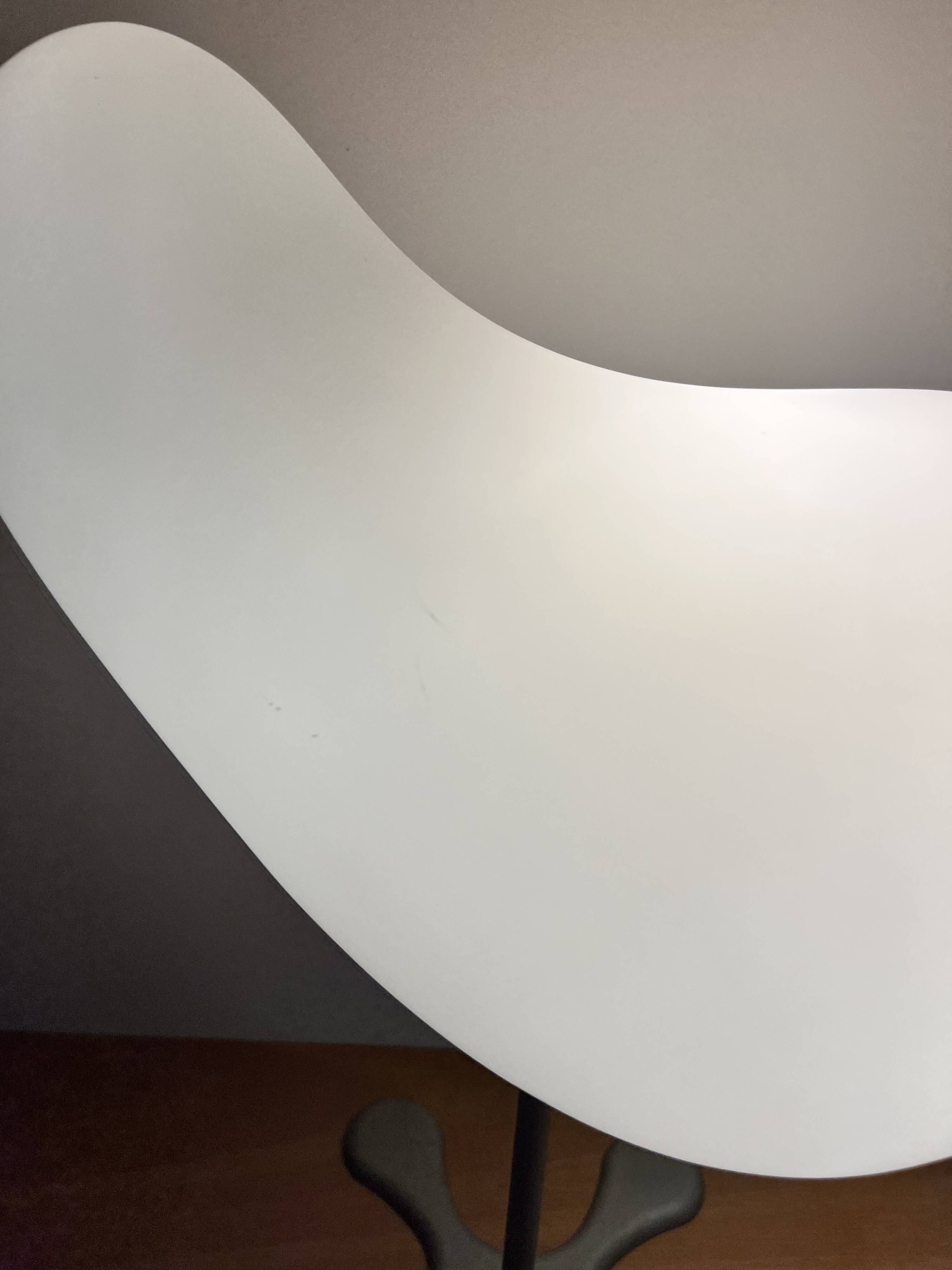 Lampe de table "Coco" design Aldo Cibic édition Foscarini - Métal gris & ve