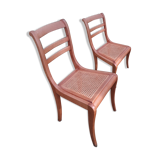 Pair of chair cane with barette