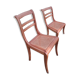 Paire de chaise cannées à barette