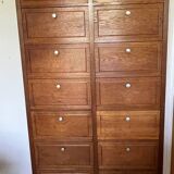 Oak storage cabinet