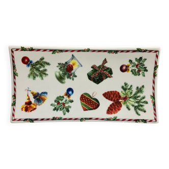 Ravier earthenware tray Gien Noel