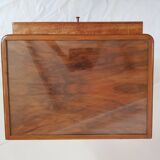 Wooden bedside table with shelf