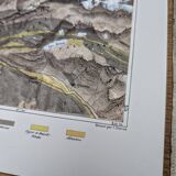 The Saint-Gothard, Switzerland, original map printed in 1878