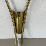 41cm Brass Stilnovo Style Theatre Wall Sconce Light, Italy 1950s