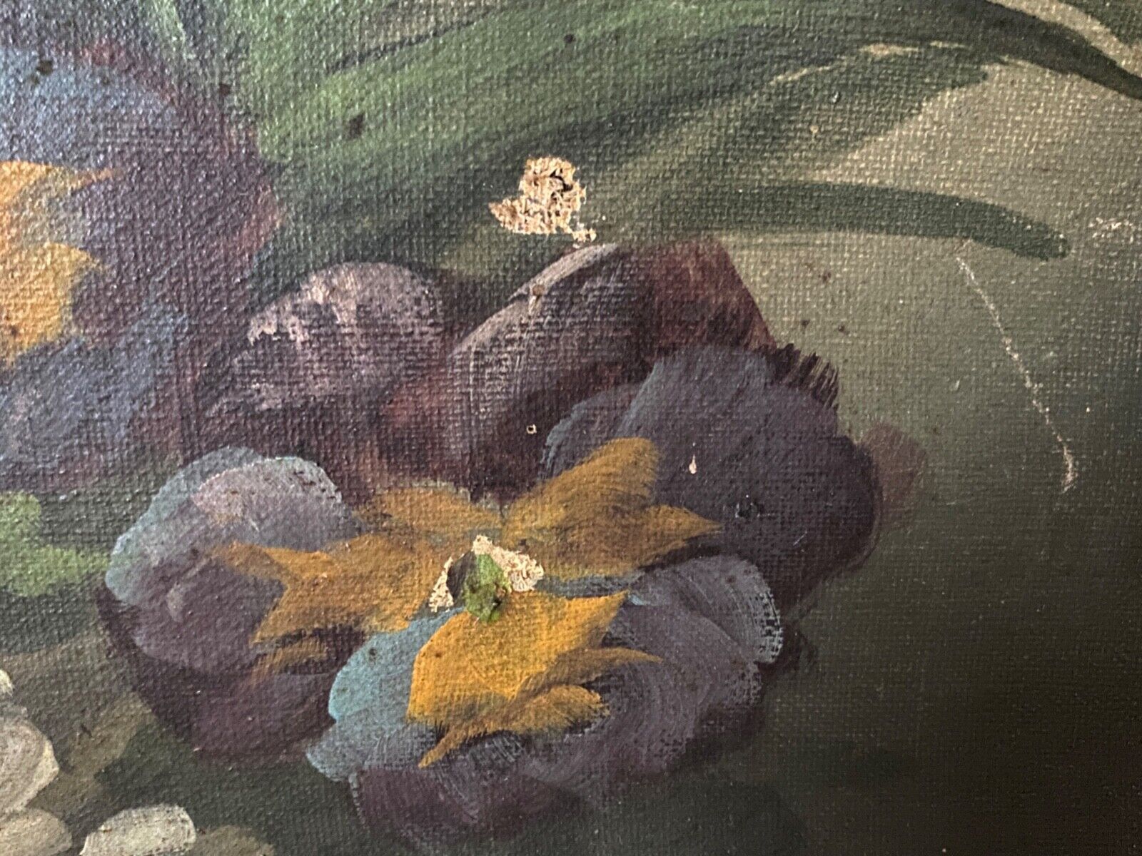 Oil on canvas by Lewarny Bouquet of flowers Mid-twentieth