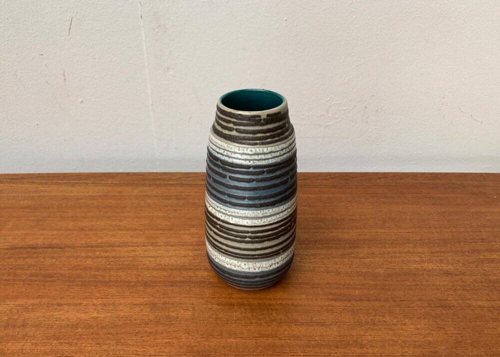 West German Fat Lava ceramic vase in Mid-Century style from the 1960s by Scheurich.