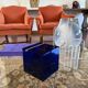 Space age blue plastic Ice Bucket, Studio Opi, Cini & Nils Italy, ca. 1970s