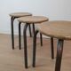 Lot three workshop stools 50s