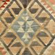 5x7 Brown & Red Turkish Vintage Kilim Rug 148x223Cm SK 35162