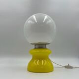 Vintage yellow opaline glass made in italy,60s
