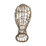 Model head in rattan