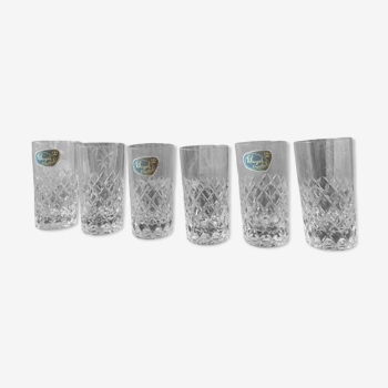Set of 6 crystal liquor glasses - Bayel