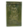 Carreau ancien en faïence verte, motif de Saint Georges et du dragon