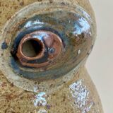 Lampe veilleuse chouette en grès Guy Baudat
