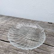 Coupelle coquillage en verre vintage