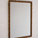 1950s Scandinavian mirror with carved frame
