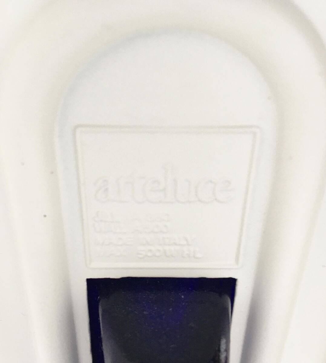 White vintage wall sconces Jill by Perry King, S. Miranda, G. Arnaldi for Arteluce, set of 2.