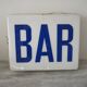 Old bar illuminated sign
