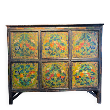 Tibetan 4-door sideboard.