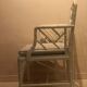 Faux bamboo armchair
