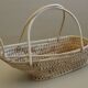 Wicker basket braided holder door bottle wine