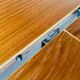 Extendable dining table in teak, butterfly extension by Van Pelt circa 1960.