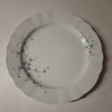 Fine porcelain dinner plate with blue flower, Winterling, Markletheuthen Bavaria