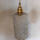 Set of two vintage bubble glass pendant lights