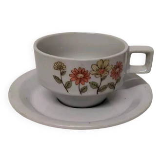 Vintage Bergère De France Espresso Cup and Saucer Set