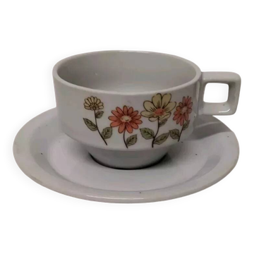 Vintage Bergère De France Espresso Cup and Saucer Set