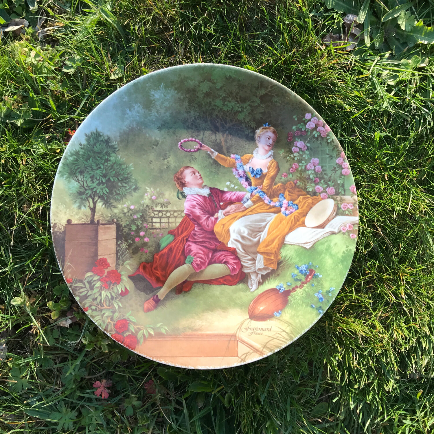 Fragonard porcelain plate Limoges