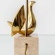 Pair of Philippe Jean Sculptural Brass Bird Table Lamps, Signed Limited Editions