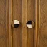 Buffet two body renovated, veneer in olive wood