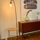 Steel wire and vintage scoubidou floor lamp 60