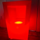Plexiglas illuminated side or bedside table