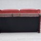 1980s, Scandinavian 2-seater sofa, pink furniture velour.