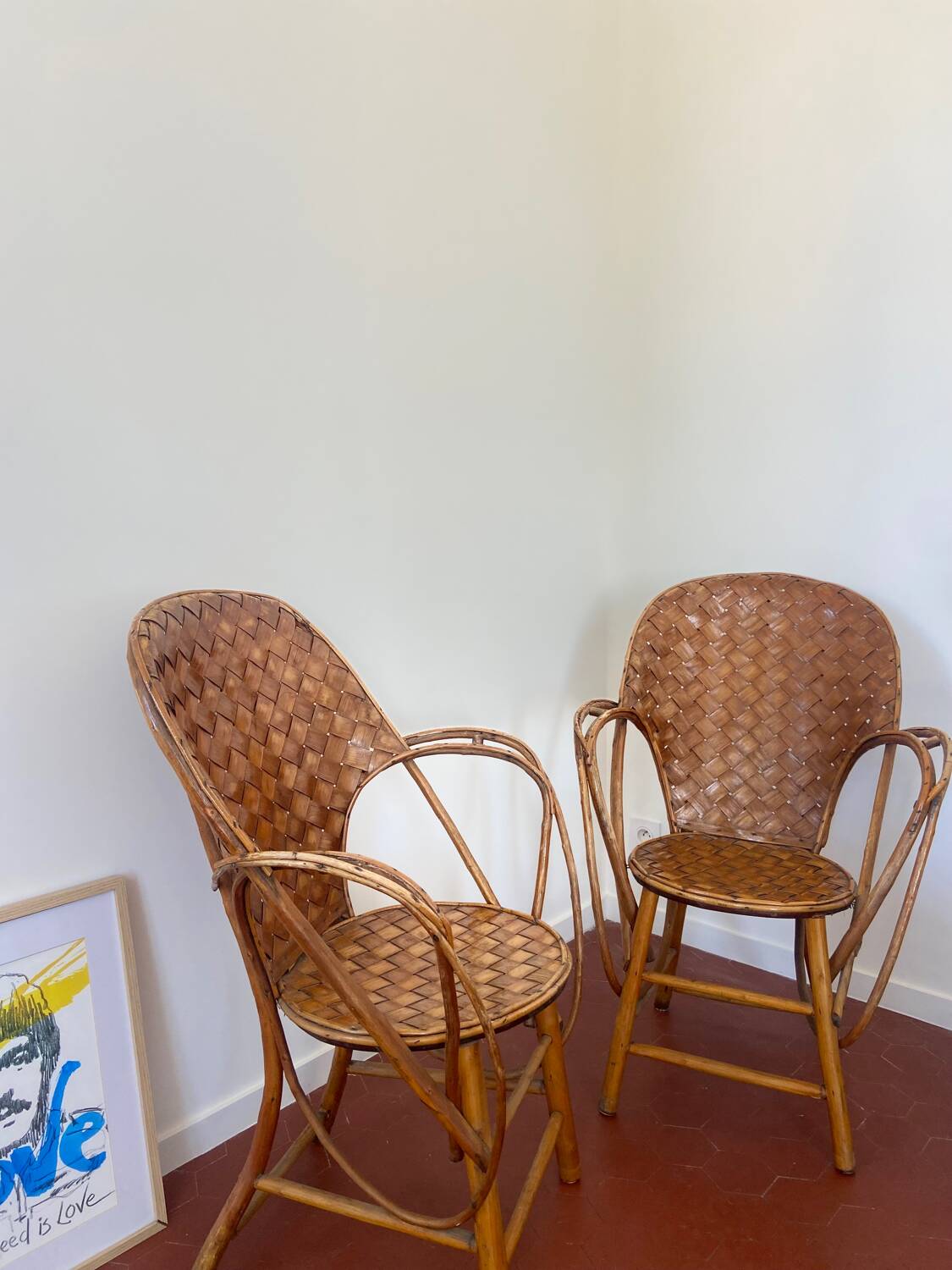 Paire de fauteuils vintage