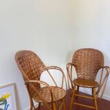 Paire de fauteuils vintage